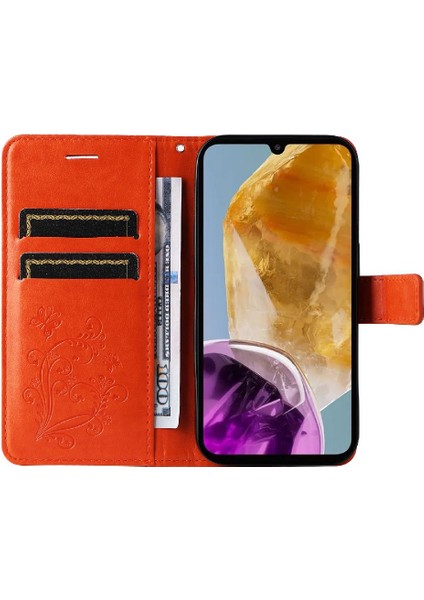 Samsung Galaxy M15 Için KILIF/F15 5g Darbeye Kapak Pu ile Manyetik Kapak (Yurt Dışından)