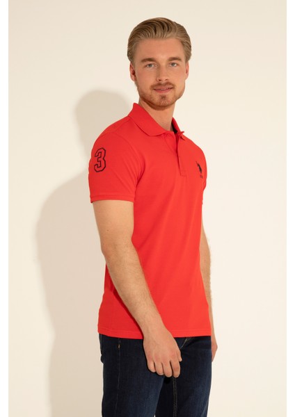 U.S. Polo Assn. Erkek Kırmızı Tişört Basic 50284633-VR030