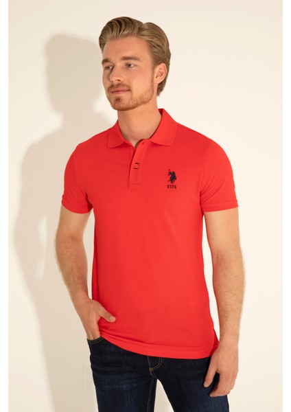 U.S. Polo Assn. Erkek Kırmızı Tişört Basic 50284633-VR030