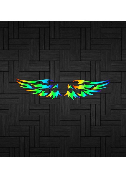 Melek Kanat Sticker Folyo - Hologram -