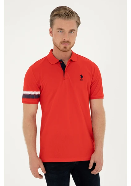 U.S. Polo Assn. Erkek Kırmızı Tişört 50288371-VR030