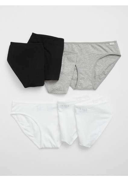 Kız Çocuk Çok Renkli 7'li Bikini Külot Seti