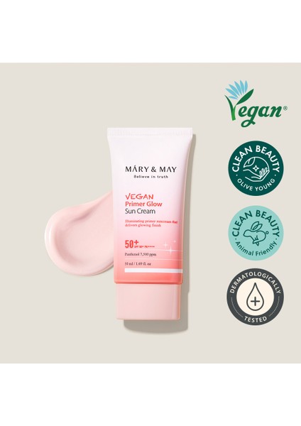 Mary & May Vegan Primer Glow Güneş Koruyucu Krem SPF50+ 50ML