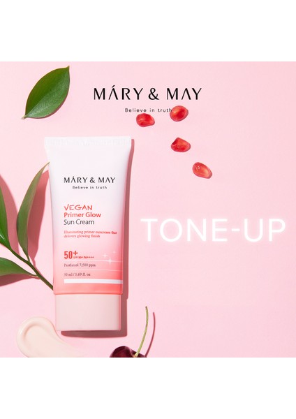 Mary & May Vegan Primer Glow Güneş Koruyucu Krem SPF50+ 50ML