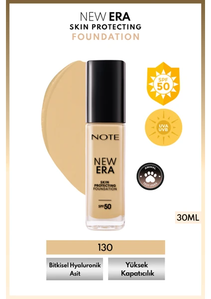 New Era Skin Protecting 130 Nemlendirici Etkili Spf 50 Hyaluronik Asitli Fondöten