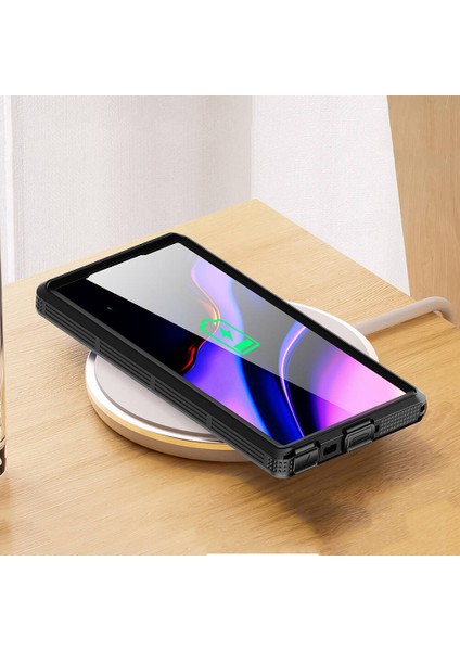 Galaxy S24 Ultra Uyumlu Veys Kılıf Magsafe Şarj Özellikli 1-1 Su Geçirmez Uyumlu Veys Kılıf-Siyah