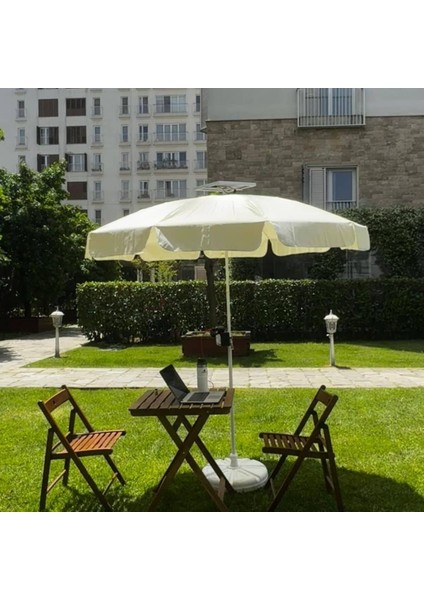Lifepo4 12V 12A Akülü Solar Plaj Şemsiyesi