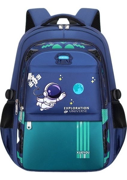 3. Ila 6. Sınıf Astronot Ilkokul Öğrencilerinin Oxford Kumaş Okul Çantası, Büyük Kapasiteli Çocuk Naylon Sırt Çantası (Yurt Dışından)