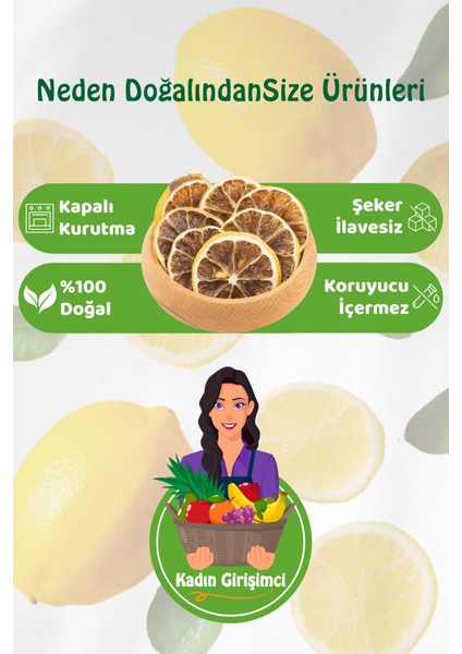 Doğalından Size Şekersiz Limon Kurusu Paketi 100 gr.