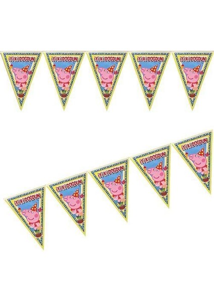Peppa Pig Flama Bayrak 2 Metre