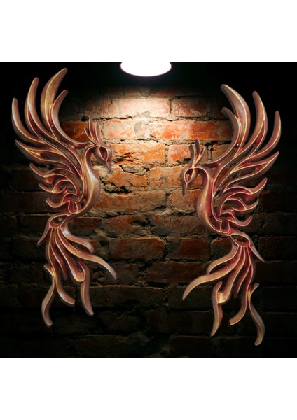 Soyut Anka Kuşu Duvar Ham Polyester Obje fiyatları