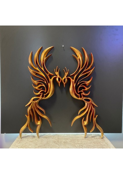 Soyut Anka Kuşu Duvar Ham Polyester Obje modelleri