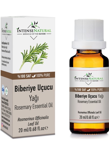 Biberiye Uçucu Yağı 20 ml %100 Saf ve Doğal Rosemary Essential Oil