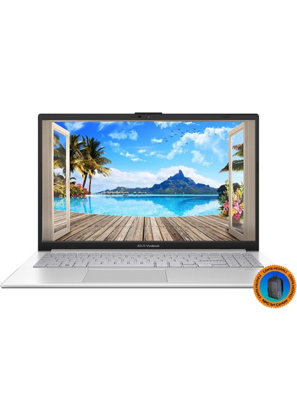 VivoBook Go 15 E1504FA-NJ115A2 Ryzen5 7520U 15.6" FullHD FreeDOS Taşınabilir Bilgisayar-CNT003