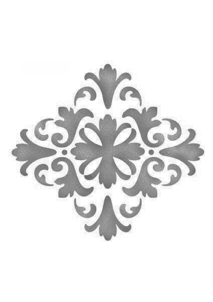 Stencil Sarayi Boyama Şablon Damask Çini Mandala - 4039