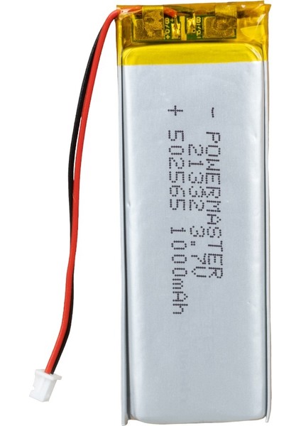 502565 3.7 Volt 1000 Mah Lityum Polimer Pil