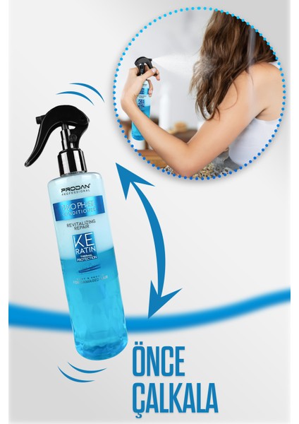 Keratin Fön Suyu | Çift Fazlı | Parlaklık Verici | Isı KORUYUCU-400 ml fırsatları