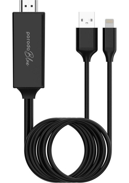 Usb'den HDMI Ultra Hd Kablosu (2m) ile Lightning