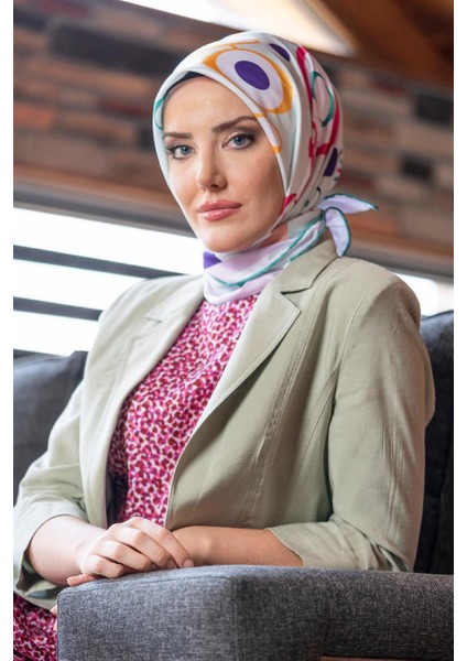 Lilith Pilise Twill Eşarp Turkuaz modelleri