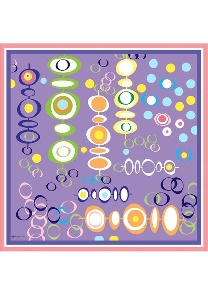 Lilith Pilise Twill Eşarp Mor