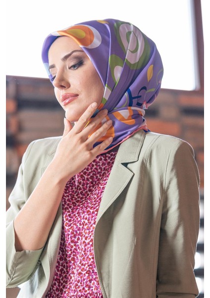 Lilith Pilise Twill Eşarp Mor modelleri