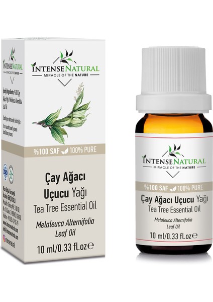 Intense Natural Çay Ağacı Uçucu Yağı 10 ML %100 Saf Doğal Tea Tree Essential Oil