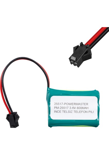 PM-25517 3.6 Volt 800 Mah 3lü Ince Telsiz Telefon Pili