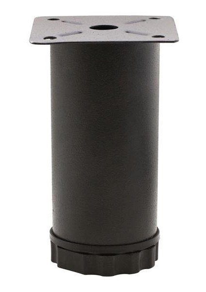 Metal 6 cm Özel Mat Siyah Boyalı Ayarlı Mobilya Koltuk Ayağı