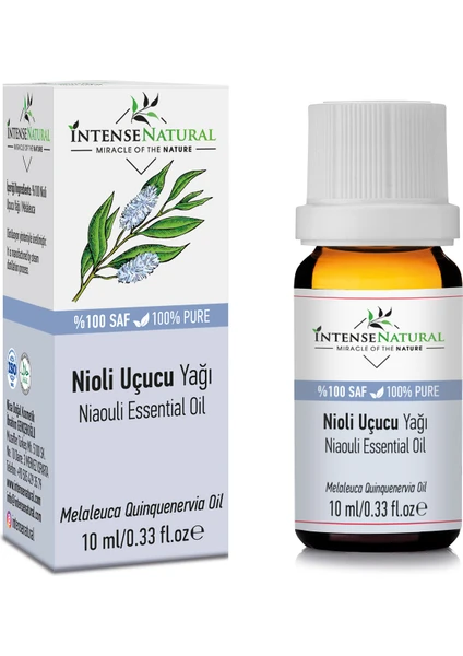 Intense Natural Nioli Uçucu Yağı 10 Ml %100 Saf ve Doğal Niaouli Essential Oil