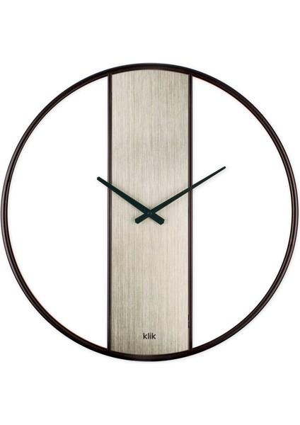 Demre Gümüş Minimalist Tasarım Metal Duvar Saati