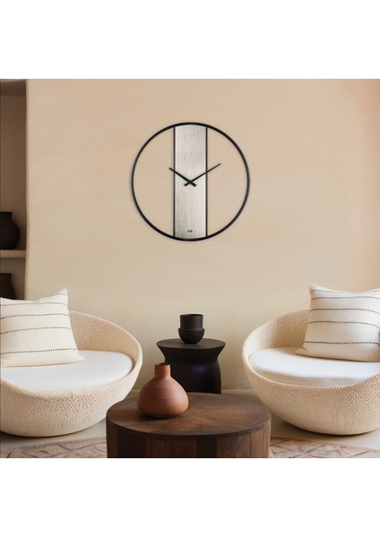 Demre Gümüş Minimalist Tasarım Metal Duvar Saati fiyatları