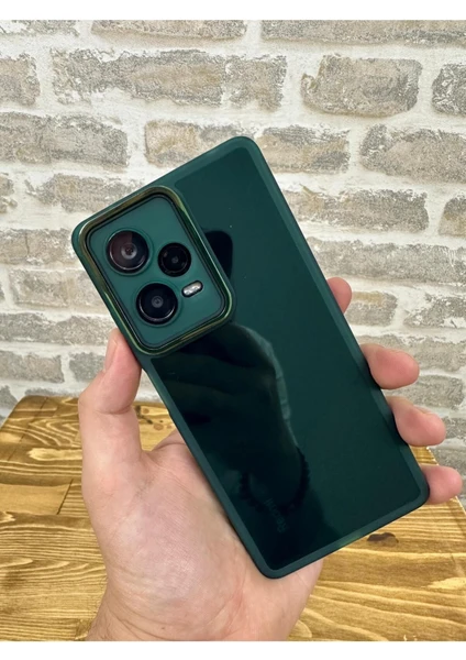 Vip Case Redmi Note 12 Pro |5g| Parlak Kamera ve Darbe Korumalı Kenarları Renkli Arkası Şeffaf  Berry Kılıf