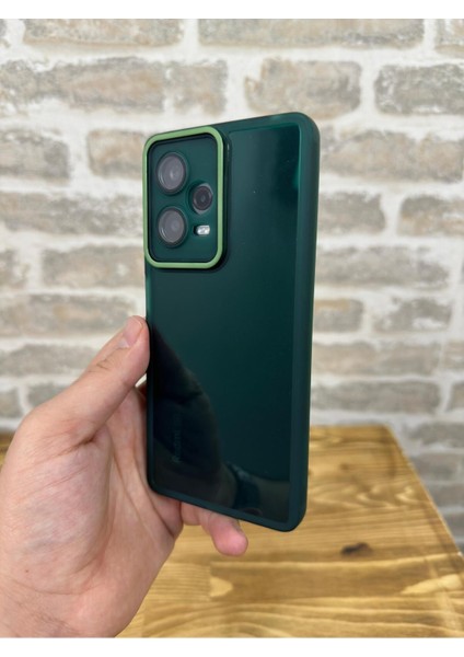 Vip Case Redmi Note 12 Pro |5g| Parlak Kamera ve Darbe Korumalı Kenarları Renkli Arkası Şeffaf  Berry Kılıf