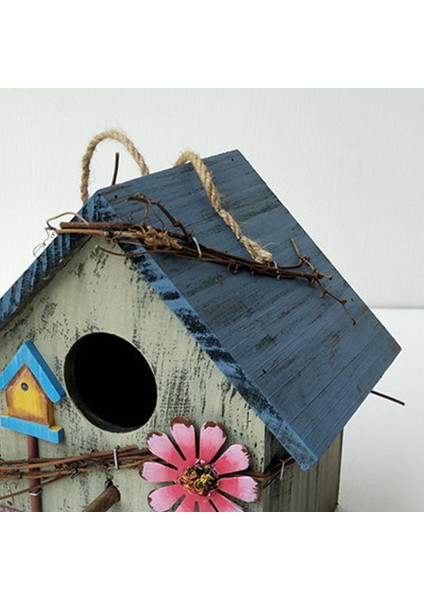 Asılı Kuş Evi Açık Avlu Dekoratif Kuş Evleri Yard Dekor Açık Yeşil (Yurt Dışından)