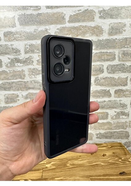 Vip Case Redmi Note 12 Pro |5g| Parlak Kamera ve Darbe Korumalı Kenarları Renkli Arkası Şeffaf  Berry Kılıf