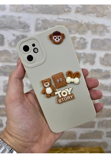 Vip Case Iphone 11 Ayıcık Desenli Sevimli Silikon Lansman Toy Bear Kılıf