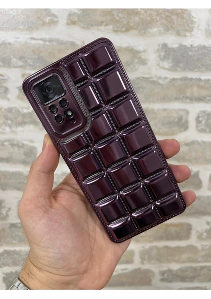 Vip Case Redmi Note 11 Pro ve Note 12 Pro |4g| Uyumlu Kabartmalı Dikiş Detaylı Baklava Desenli Parlak Vivid