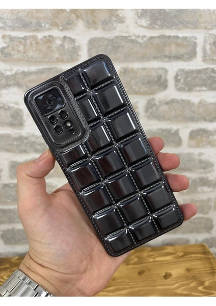 Vip Case Redmi Note 11 Pro ve Note 12 Pro |4g| Uyumlu Kabartmalı Dikiş Detaylı Baklava Desenli Parlak Vivid