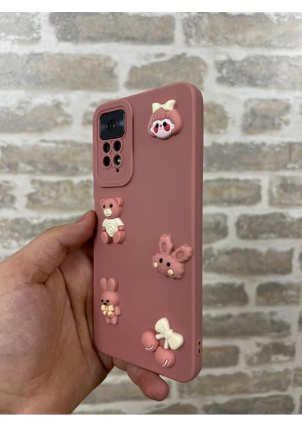 Redmi Note 11 Pro ve Note 12 Pro |4g| Uyumlu Ayıcık Desenli Sevimli Silikon Lansman Toy Bear Kılıf modelleri