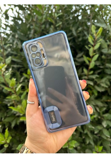 Xiaomi Redmi Note 10 / 10S Uyumlu Logo Detaylı Kenarları Renkli Kamera Korumalı Luxury Omega Kılıf