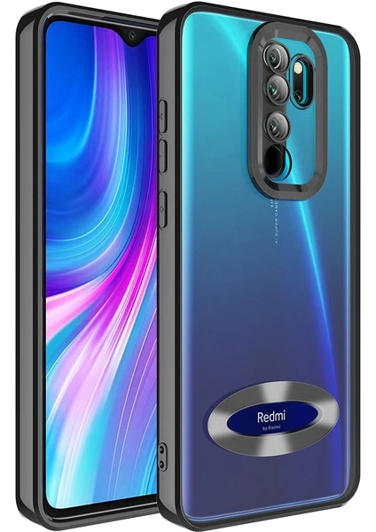 Vip Case Xiaomi Redmi Note 8 Pro Logo Detaylı Kenarları Renkli Kamera Korumalı Luxury Omega Kılıf