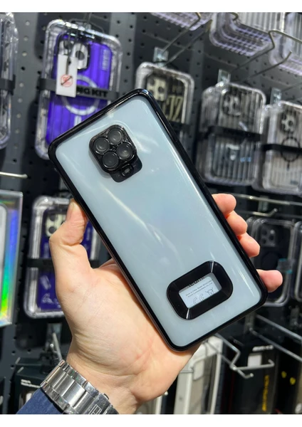 Vip Case Xiaomi Redmi Note 9 Pro ve Note 9s Uyumlu Logo Detaylı Kenarları Renkli Kamera Korumalı Luxury Omega