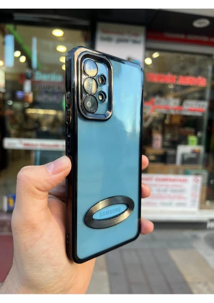 Vip Case Samsung A32 4g Kılıf Logo Detaylı Kenarları Renkli Kamera Korumalı Luxury Omega Kılıf