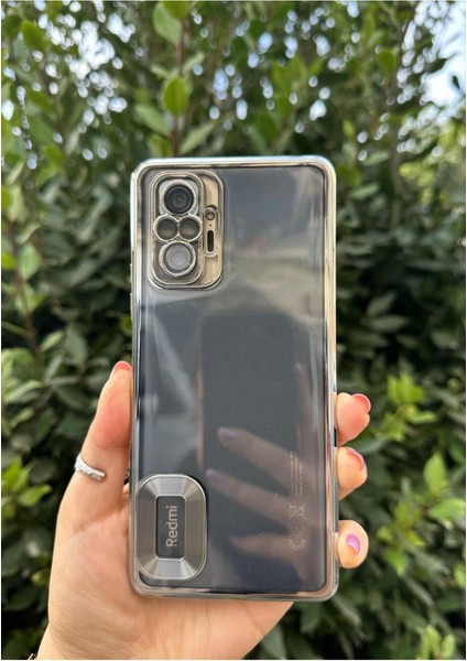 Xiaomi Redmi Note 10 / 10S Uyumlu Logo Detaylı Kenarları Renkli Kamera Korumalı Luxury Omega Kılıf