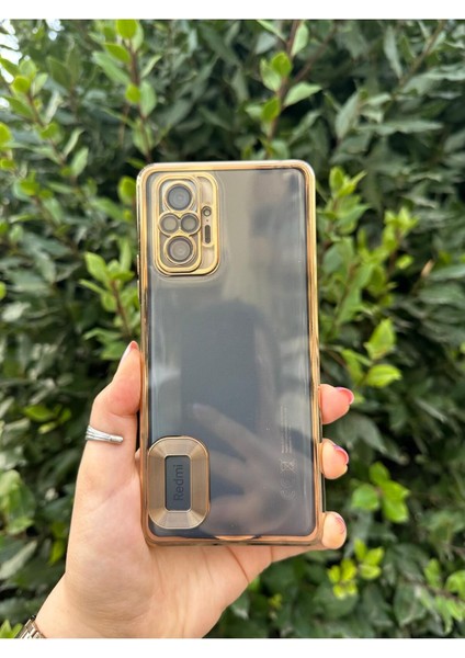 Xiaomi Redmi Note 10 / 10S Uyumlu Logo Detaylı Kenarları Renkli Kamera Korumalı Luxury Omega Kılıf