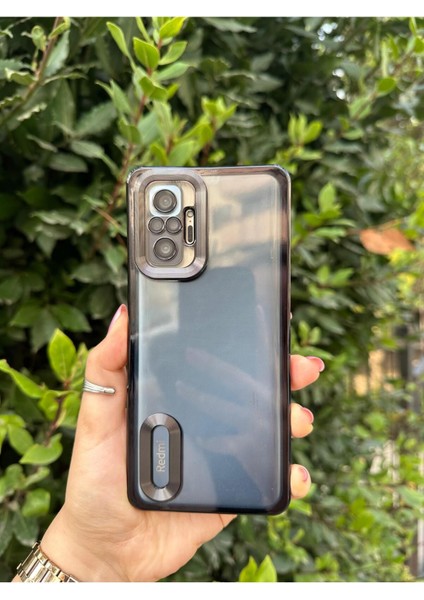 Xiaomi Redmi Note 10 / 10S Uyumlu Logo Detaylı Kenarları Renkli Kamera Korumalı Luxury Omega Kılıf