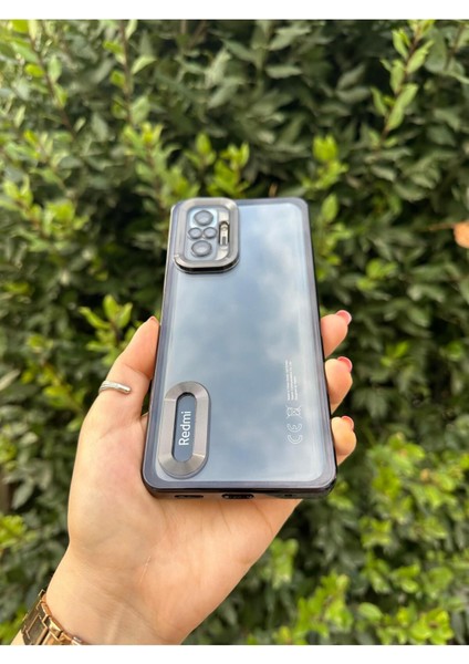 Xiaomi Redmi Note 10 / 10S Uyumlu Logo Detaylı Kenarları Renkli Kamera Korumalı Luxury Omega Kılıf