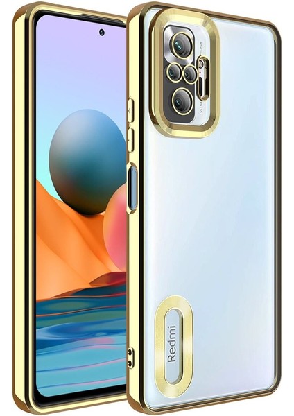 Vip Case Xiaomi Redmi Note 10 Pro Logo Detaylı Kenarları Renkli Kamera Korumalı Luxury Omega Kılıf