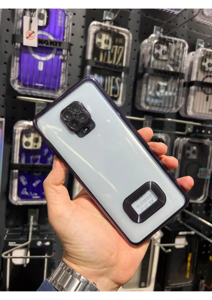 Vip Case Xiaomi Redmi Note 9 Pro ve Note 9s Uyumlu Logo Detaylı Kenarları Renkli Kamera Korumalı Luxury Omega