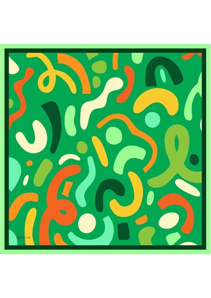 Aldina Twill Eşarp Yeşil